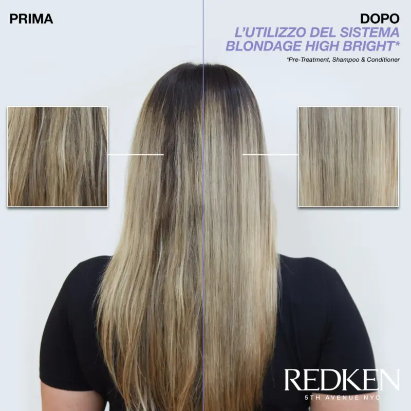Blondage High Bright Shampoo - Shampoo capelli colorati, Capelli colorati miniatura 4