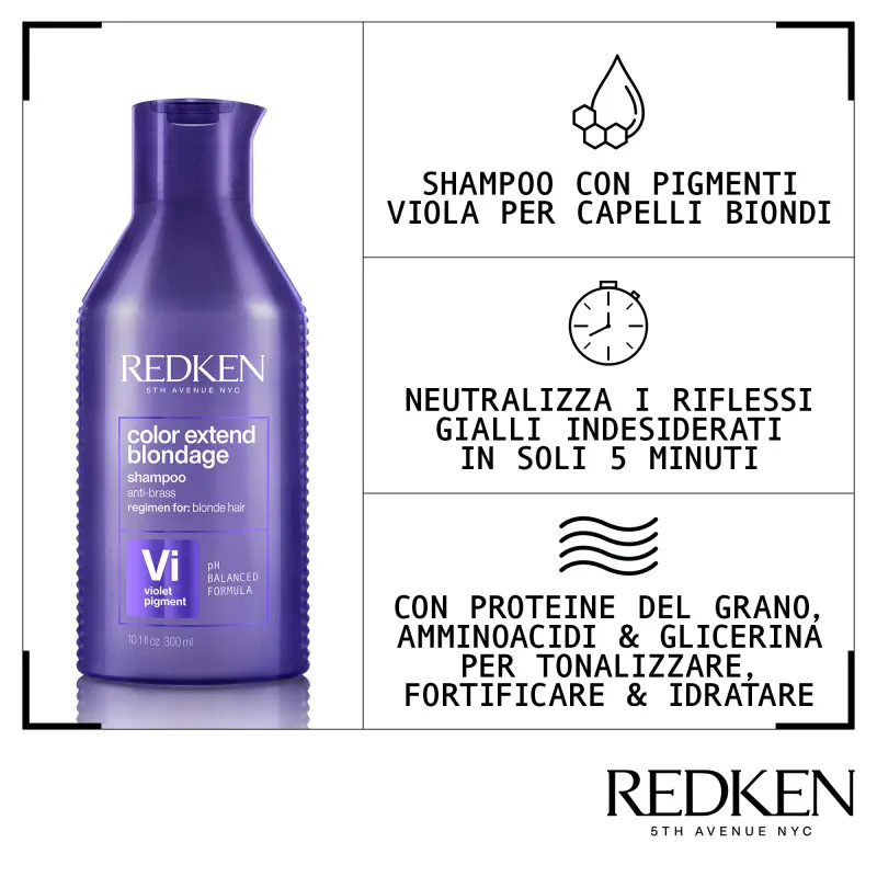 Color Extend Blondage Shampoo - Shampoo capelli colorati, Capelli colorati miniatura 3