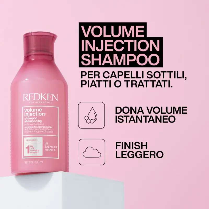 Volume Injection Cofanetto Natale Shampoo, Conditioner & One United per capelli sottili - Shampoo volumizzante, Balsamo volumizzante, Cofanetto miniatura 2