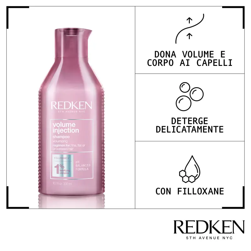 Volume Injection Shampoo - Shampoo volumizzante miniatura 3