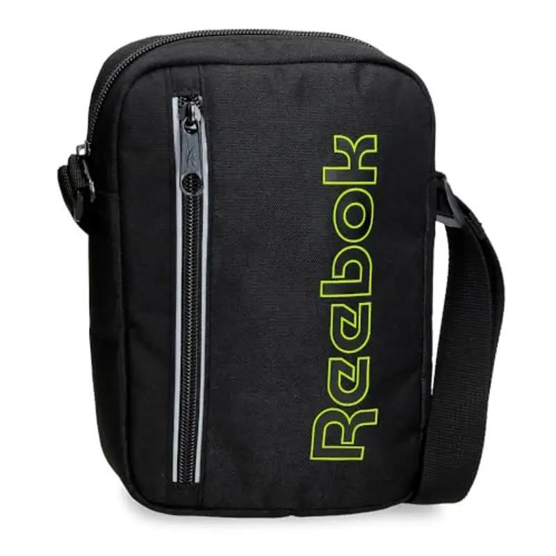 Reebok Adisson Zaino Sacco con cerniera Nero 35 x 44 cm Poliestere 15,4 L, Nero, Taglia unica, Zaino Sacco Con Cerniera