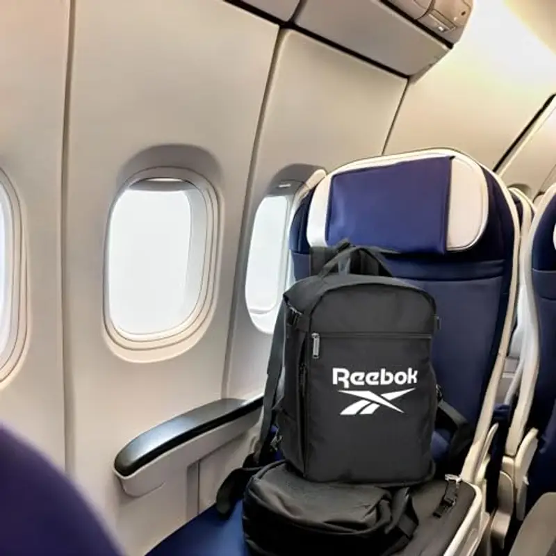 Reebok Ashland Zaino da Cabina Nero 25 x 40 x 20 cm Poliestere 17 L by Joumma Bags, Nero, Taglia unica, Valigia cabina miniatura 2