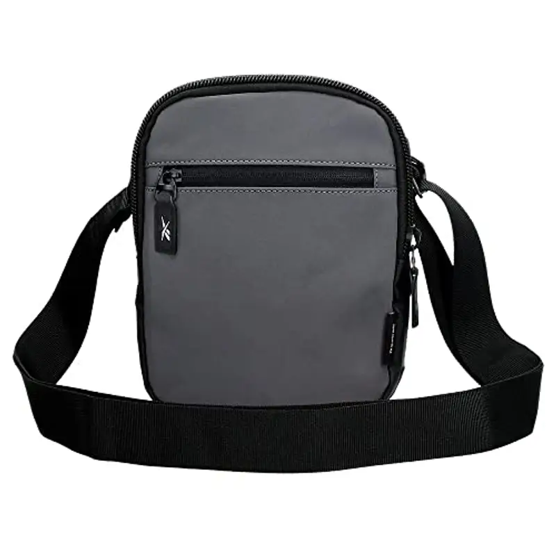 Reebok Bagaglio- Borsa da corriere Uomo, Grigio, 17 cm x 22 cm x 7, 5 cm miniatura 3