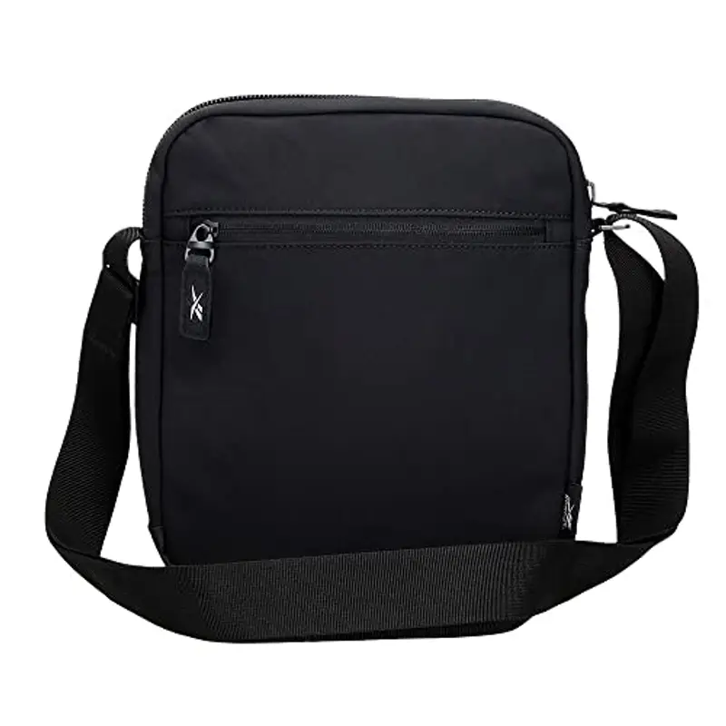 Reebok Bagaglio- Borsa da corriere Uomo, Nero, 18 cm x 35 cm x 9 cm miniatura 3