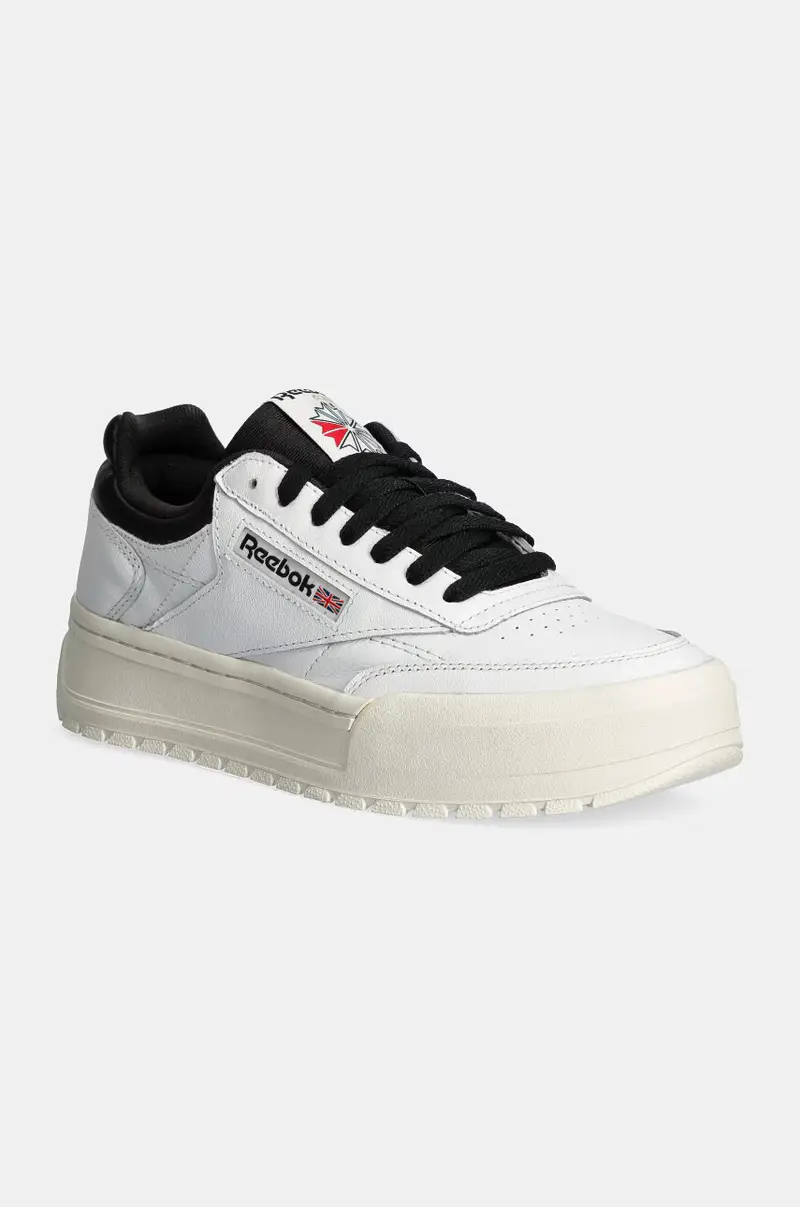 sneakers in pelle Club C Megacourt Bianco
