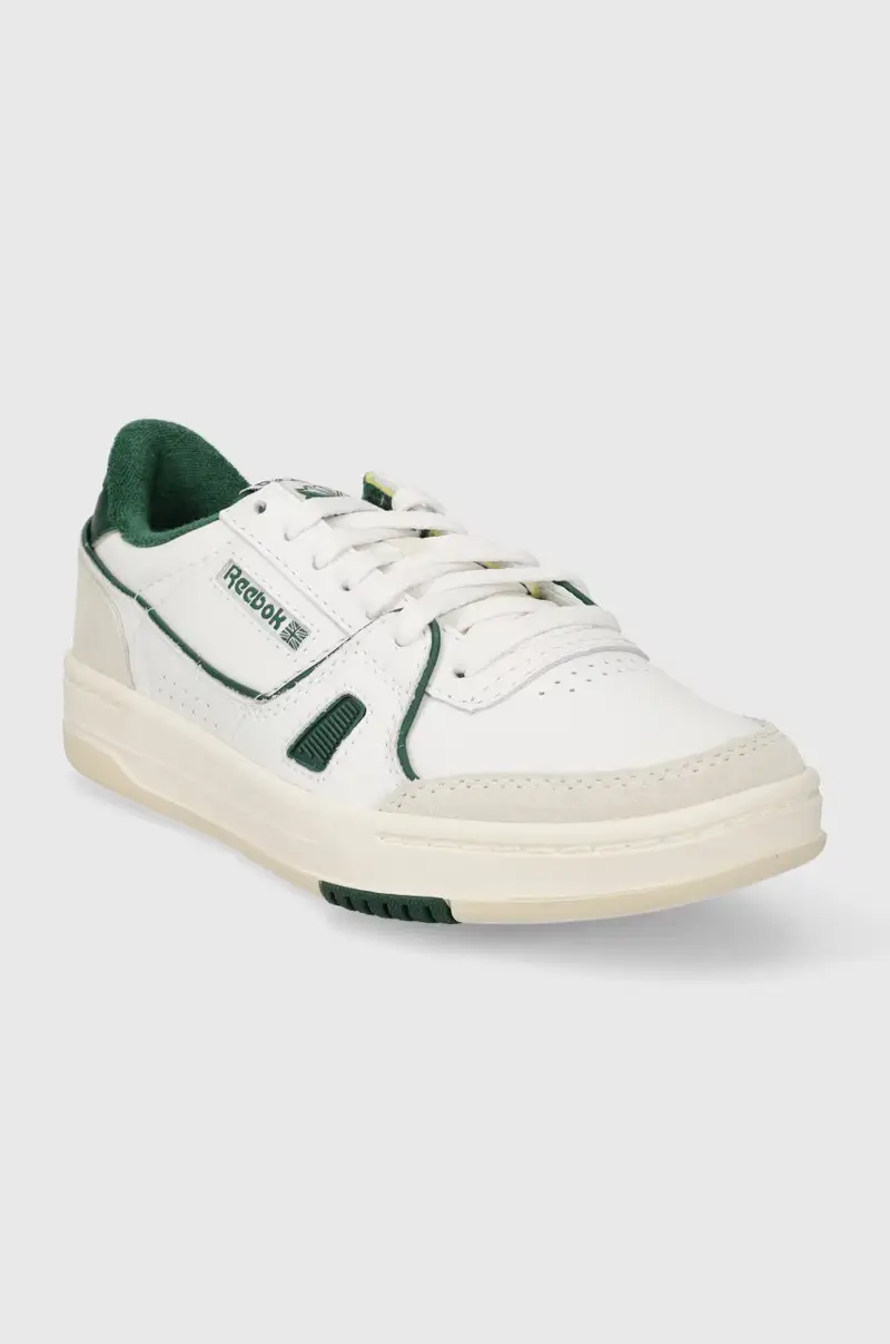 sneakers in pelle colore bianco miniatura 2