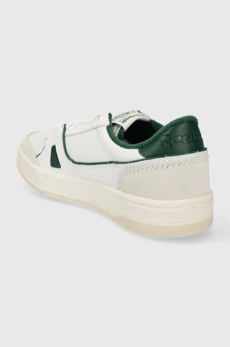sneakers in pelle colore bianco miniatura 3