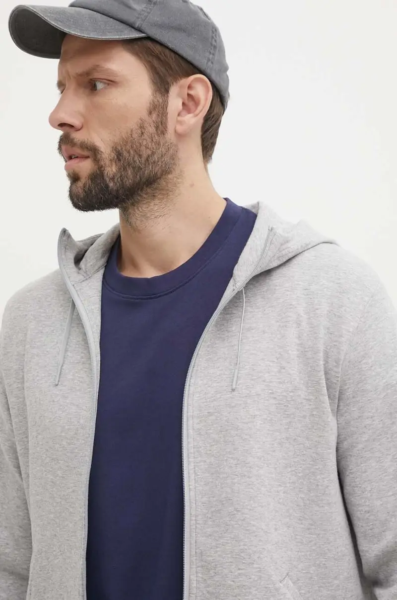 felpa Active Collective uomo colore grigio con cappuccio 100075605 miniatura 4