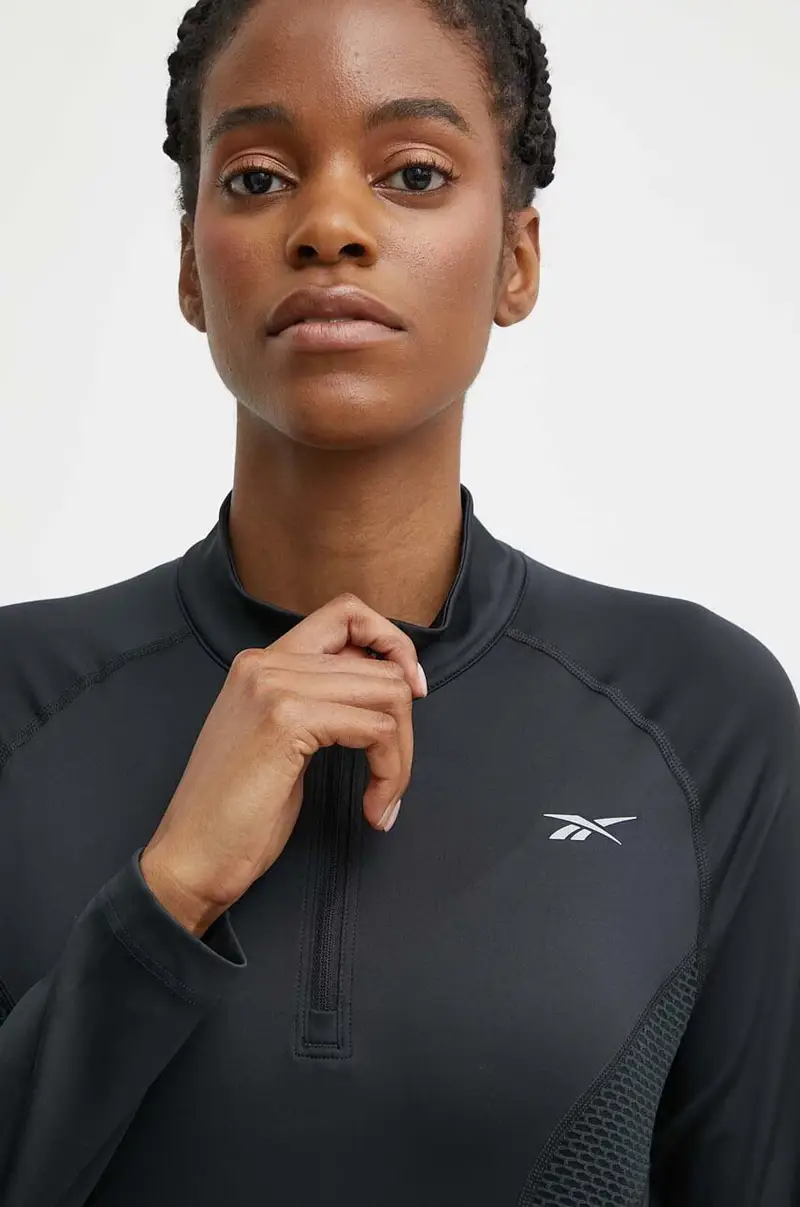 felpa da corsa colore nero 100075413 miniatura 4