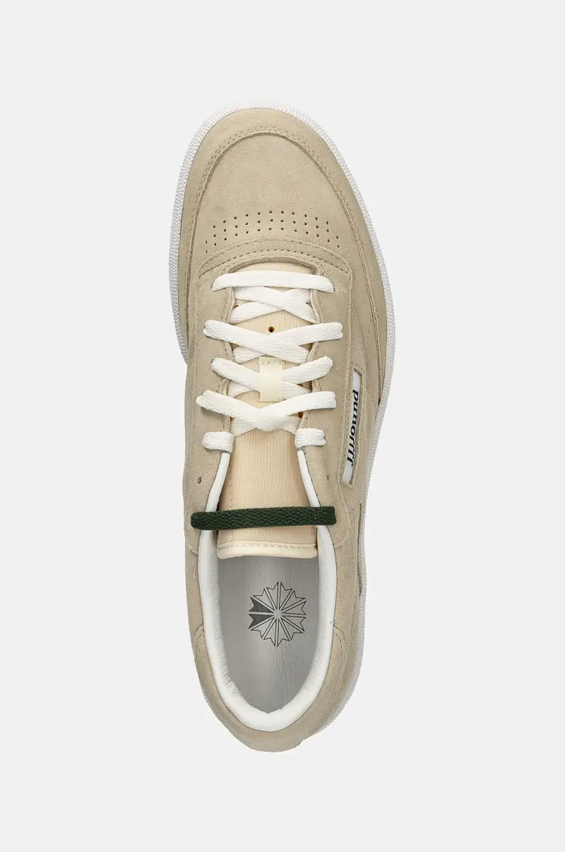 sneakers in camoscio Club C 85 colore beige RMIA04VC99LEA0036101 miniatura 4