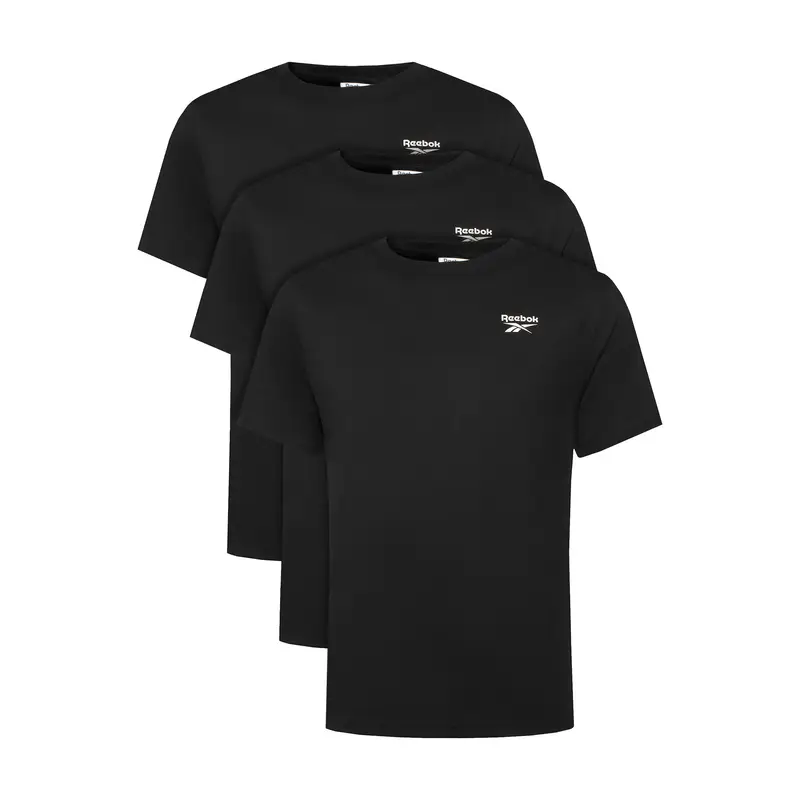 Set di 3 T-shirt Wendell RK25190CCM Nero Regular Fit