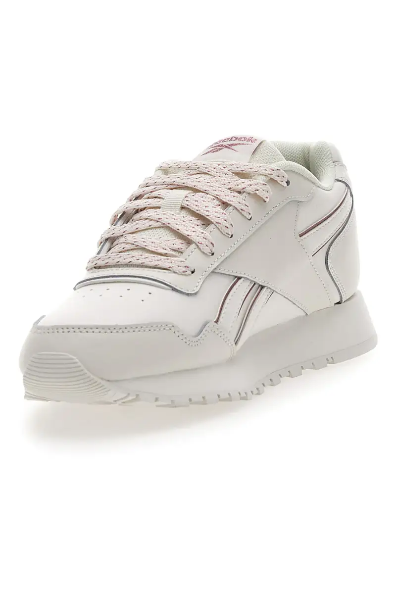 Sneakers Bianche Con Tomaia In Vera Pelle Reebok Glide [AVORIO] miniatura 3