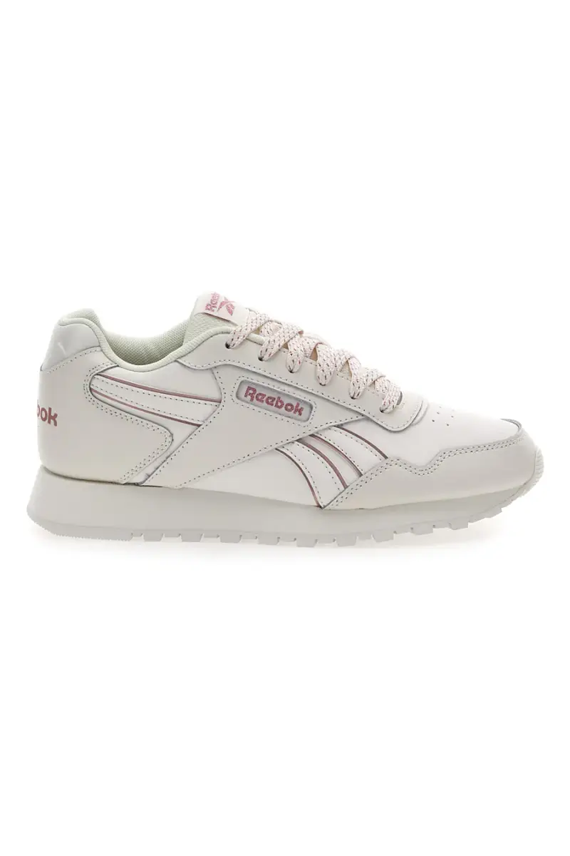 Sneakers Bianche Con Tomaia In Vera Pelle Reebok Glide [AVORIO]