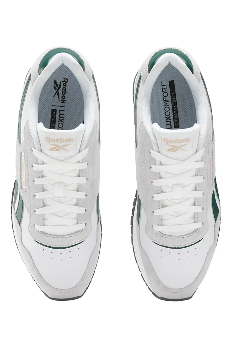Sneakers Bianche e Verdi Reebok Glide [BIANCO] miniatura 5