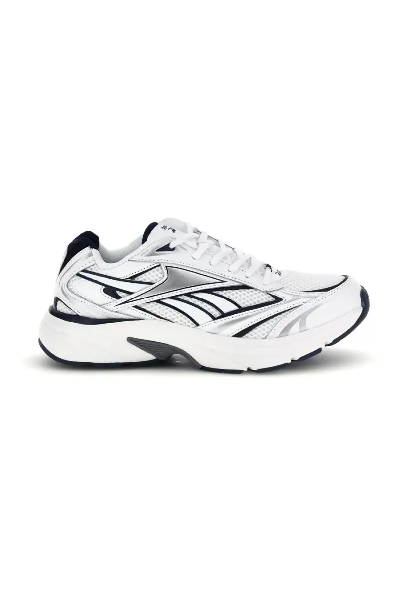 Sneakers bianco con inserti navy e silver Reebok Belwave [BIANCO