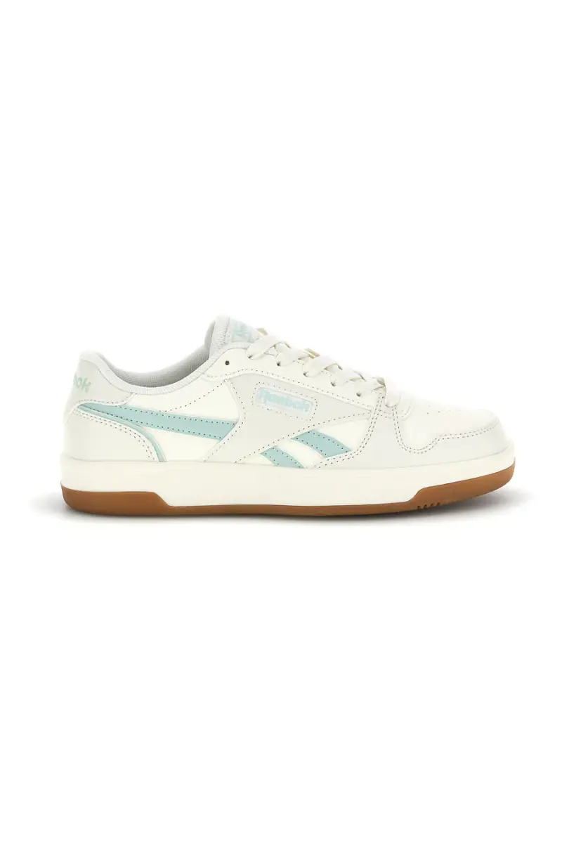 Sneakers bianco in pelle sintetica con dettagli verde acqua Reebok Match Prime V2 [BIANCO]