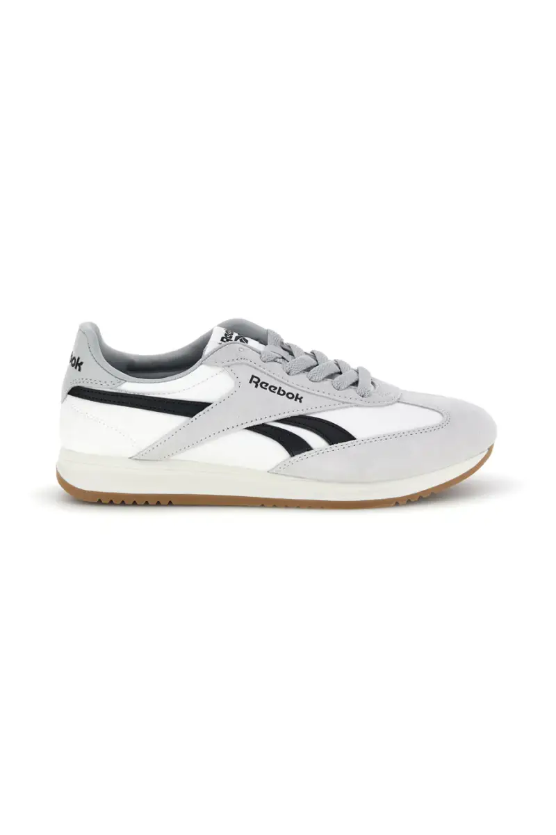 Sneakers bianco in tessuto con inserti grigio chiaro Reebok World 70 [BIANCO]