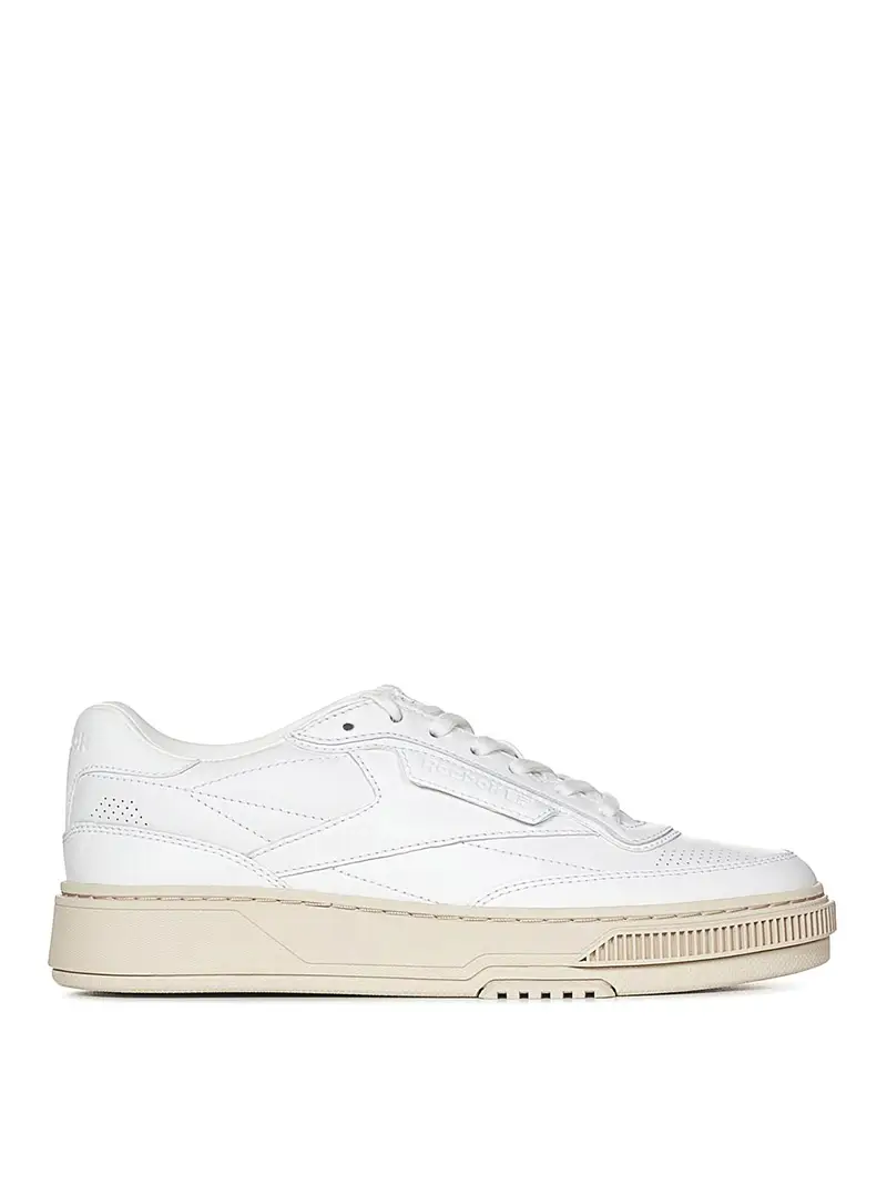 Sneakers Club C Ltd Pelle Bianca Suola Avorio Bianco