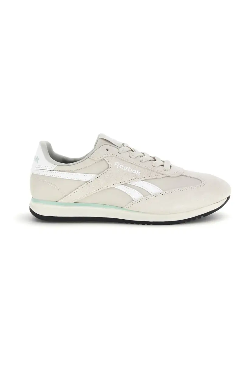 Sneakers grigio con inserti suede e suola nera Reebok World 70 [GRIGIO]