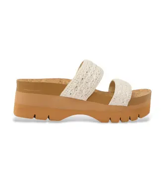 per donna CJ8611 Sandali Vista Higher con cuscino bianco (36), 5 a 8cm, Nessuno, Casual