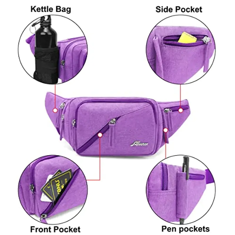 REETEE Marsupio Uomo Viola 1962689 miniatura 3