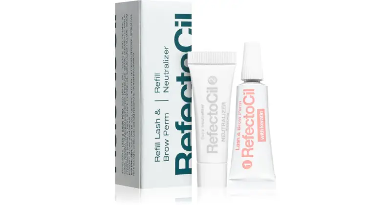 Lift permanente per capelli ondulati con cheratina ricarica 2× 3,5 ml