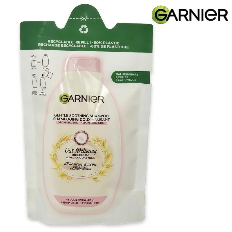 Refill Garnier - Gentle Soothing Shampoo Oat Delicacy 250 ml