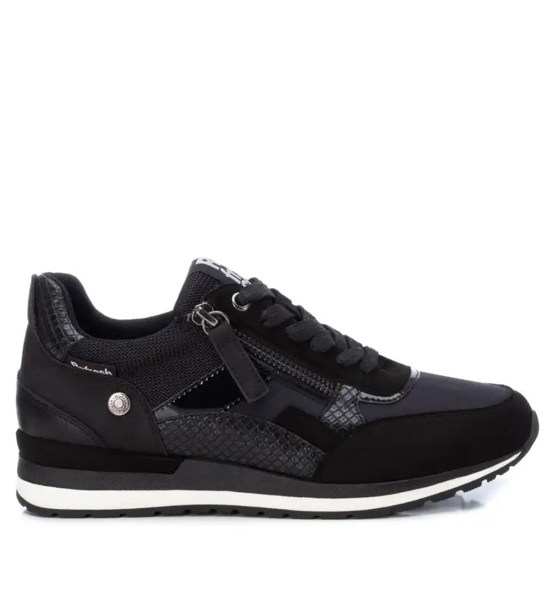per donna. 17015902-NEGRO Sneakers 170159 nere (37), Nero, 1 a 3 cm, Stringhe, Casual Pelle