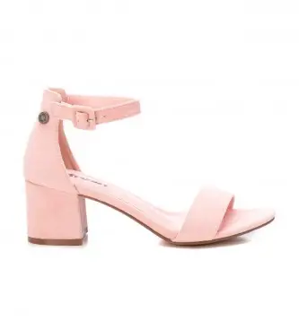 per donna 170789 Sandali in pelle 170789 nude -Altezza tacco n 6cm- (39), 5 a 8cm, Camoscio, Fibbia, Casual, Da sera, Nudo