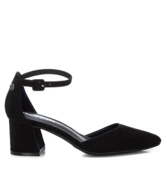 per donna 17183202-NEGRO Scarpe 171832 nere -Altezza tacco 6cm- (37), Nero, 5 a 8cm, Fibbia, Casual, Da sera, Imitazione cuoio, Cla Pelle