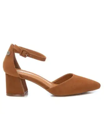 per donna 17183203-CAMEL Scarpe 171832 marrone -Altezza tacco 6cm- (37), 5 a 8cm, Fibbia, Casual, Da sera, Imitazione cuoio, Classi