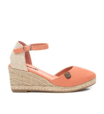 per donna 17188207-CORAL Espadrillas 171882 corallo (37), 5 a 8cm, Camoscio, Fibbia, Casual