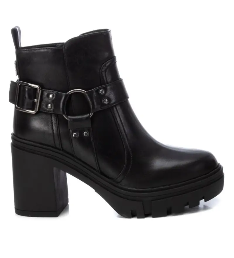 per donna 17202101-NEGRO Stivaletti 172021 neri (37), Nero, 8 a 10cm, Cerniera, Casual Pelle