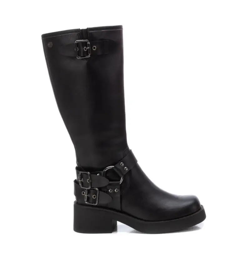 per donna 17212201-NEGRO Stivali 172122 neri (36), Nero, 5 a 8cm, Cerniera, Casual Pelle