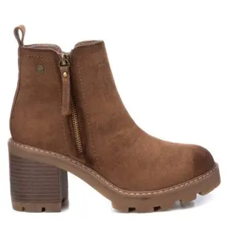 per donna 17212502-CAMEL Stivaletti 172125 marrone (36), 5 a 8cm, Camoscio, Cerniera, Casual