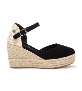 per donna 17264406-NEGRO Espadrillas 172644 nere (37), Nero, 5 a 8cm, Fibbia, Casual Pelle