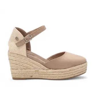 per donna 17264408-TAUPE Espadrillas 172644 tortora (37), 5 a 8cm, Fibbia, Casual Pelle