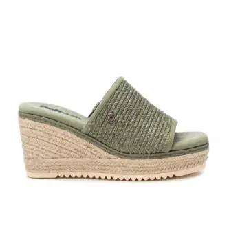 per donna 17264901-KAKI Sandali in pelle 172649 verdi (37), 8 a 10cm, Camoscio, Nessuno, Casual, Verde
