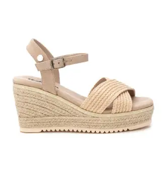 per donna 17265001-BEIGE Sandali 172650 beige (37), 8 a 10cm, Fibbia, Casual