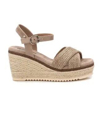 per donna 17265002-TAUPE Sandali 172650 tortora (37), 8 a 10cm, Fibbia, Casual