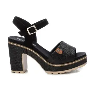 per donna 17270605-NEGRO Sandali 172706 nero (37), 8 a 10cm, Fibbia, Casual