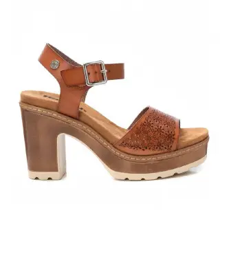 per donna 17278101-CAMEL Sandali 172781 marrone (37), 8 a 10cm, Fibbia, Casual