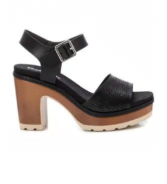 per donna 17278104-NEGRO Sandali 172781 nero (37), 8 a 10cm, Fibbia, Casual