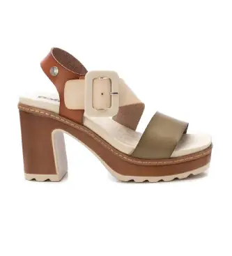 per donna 17284302-HIELO Sandali 172843 bianco (37), 8 a 10cm, Fibbia, Casual