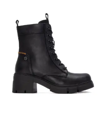 per donna 17290601-NEGRO Stivaletti 172906 neri (35), Nero, 3 a 5cm, Cerniera, Casual