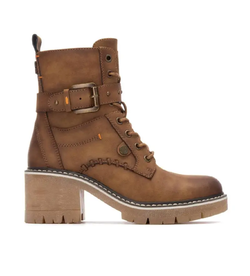 per donna 17290901-CAMEL Stivaletti 172909 marrone (36), 3 a 5cm, Cerniera, Casual