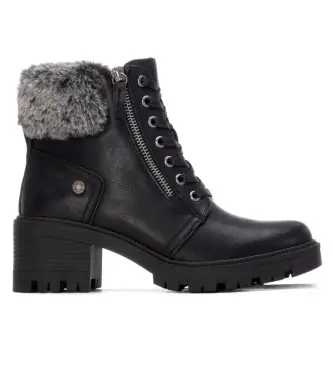 per donna 17291101-NEGRO Stivali 172911 neri (37), Nero, 3 a 5cm, Cerniera, Casual