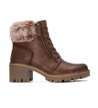 per donna 17291102-CAMEL Stivaletti 172911 marrone (37), 3 a 5cm, Cerniera, Casual