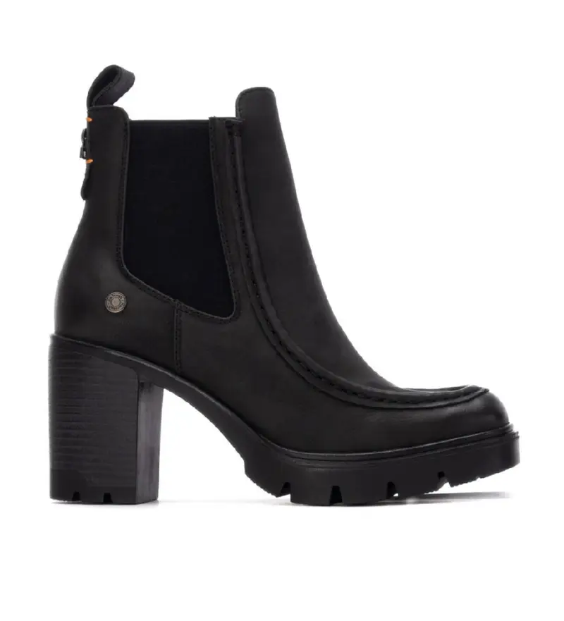per donna 17291503-NEGRO Stivaletti 172915 neri (38), Nero, 5 a 8cm, Cerniera, Casual Pelle