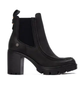 per donna 17291503-NEGRO Stivaletti 172915 neri (39), Nero, 5 a 8cm, Cerniera, Casual Pelle